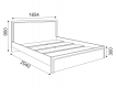 Кровать 1600 с настилом Беатрис М06 орех гепланкт