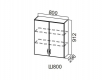Шкаф навесной 800 Ш800-912 912х800х296мм Прованс