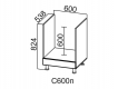 Стол-рабочий под плиту 600 С600п Вектор СВ 600х824х538